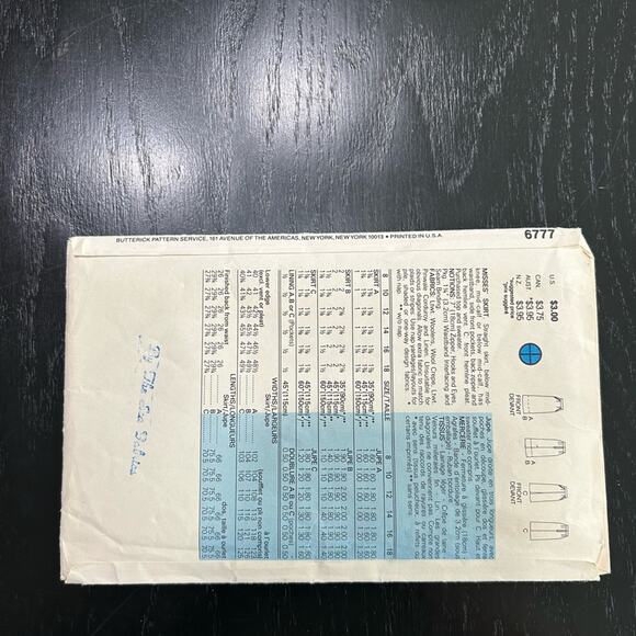 VTG- skirt pattern office business casual- size 8-12 sewing pattern- midi skirt - Picture 3 of 5